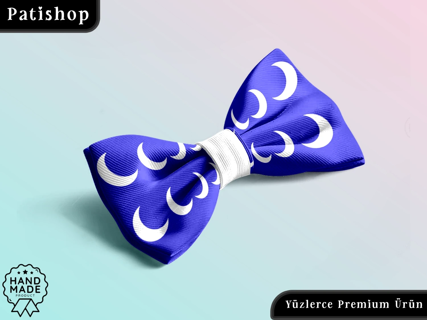 Mondgemusterte, bedruckte, verstellbare Luxus-Haustierfliege – Patishop